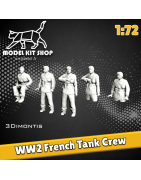 1:72 - WW2 French Tanks (Torso)