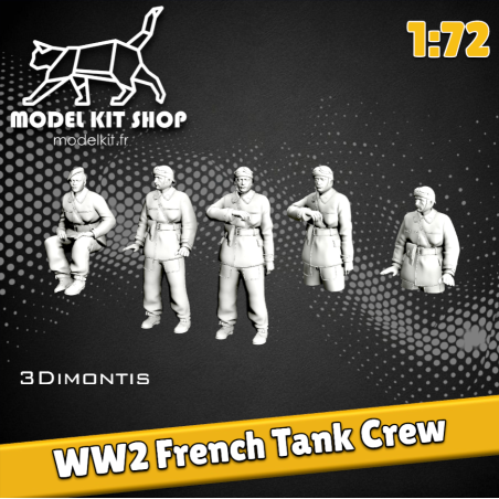 1:72 - WW2 French Tanks (Torso)