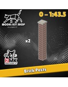 0 (1:43.5) - Poteaux de briques - Modelkit.fr