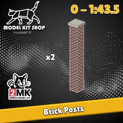 0 (1: 43.5) - Postes de ladrillo