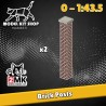 0 (1:43.5) - Poteaux de briques - Modelkit.fr