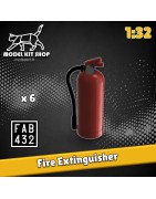 ModelKit.fr - 0 (1: 43.5) - Extintores de incendios (x 6)