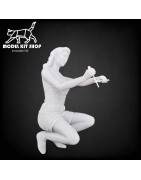 1:24 - Femme travaillant sur une voiture - Modelkit.fr