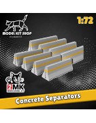 1:72 - Séparateurs Béton (X 8) - Modelkit.fr
