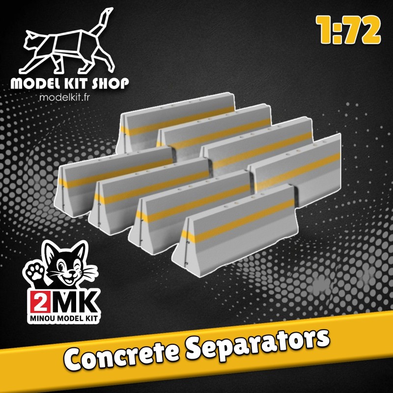 1:72 - Séparateurs Béton (X 8) - Modelkit.fr 1:72 - Séparateurs Béton (X 8) - Modelkit.fr
