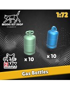 1:72 - Botellas de gas (2 tipos) x20