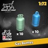 1:72 - Bottiglie di gas (2 tipi) x20