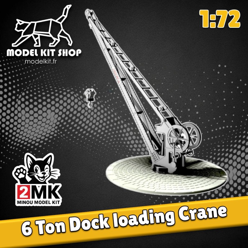 1:72 - Grue de quai de 6 Tonnes OUEST ETAT - Modelkit.fr