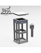 HO (1:87) - Cabine téléphonique française - Modelkit.fr