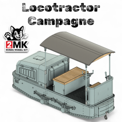 0 (1:43.5) - Locotracteur Campagne - Modelkit.fr