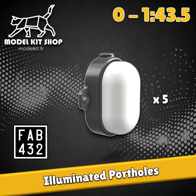 0 (1:43.5) - Hublots lumineux - Modelkit.fr