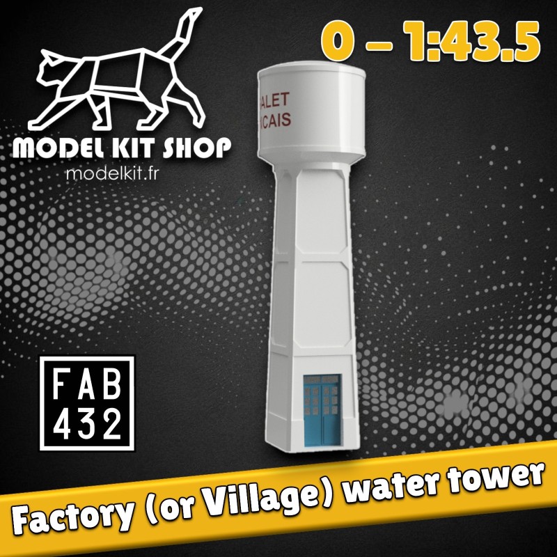 0 -1:43.5 - Château d'eau d'sine ou de village - Modelkit.fr
