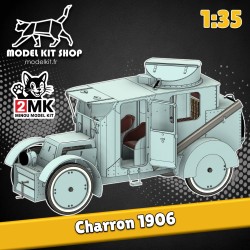 1:35 - Automitrailleuse Charron modèle 1906 - Modelkit.fr