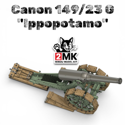 1:35 - Canon Italien 129/23G "Ippopotamo" - Modelkit.fr