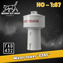 HO (1:87) - Château d'eau ETAT - Modelkit.fr