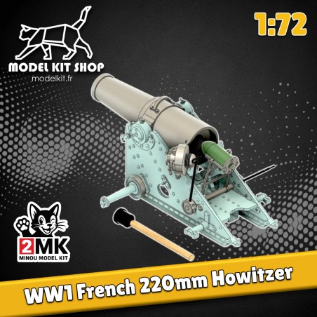 1:72 - WW1 - French 220mm Howier