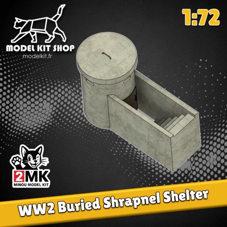 1:72 - WW2 - Beton-Guerit für einen vergrabenen Mann