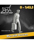 0 (1:43.5) - Homme portant un jerrycan - Modelkit.fr