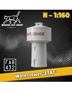 N (1:160) - Château d'eau ETAT - Modelkit.fr
