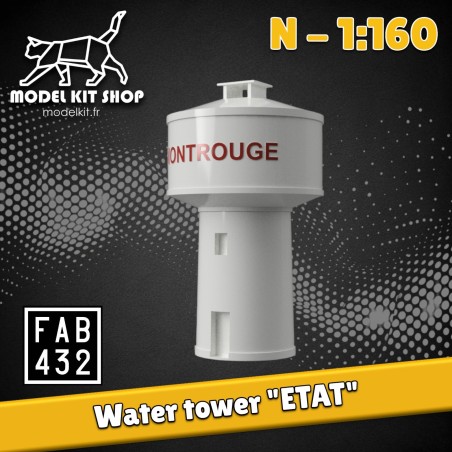 N (1:160) - Château d'eau ETAT - Modelkit.fr