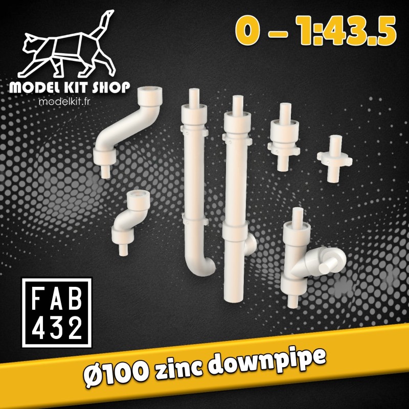 0 (1:43.5) - Descente d'eaux pluviales en 100 - Modelkit.fr