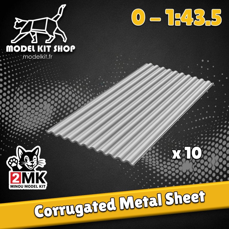 0 (1:43.5) - Tole ondulée type bacacier - Modelkit.fr