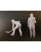 1:32 Serie - Mechanic and driver of MOUNTAIN 241-P-16 (ALTAYA)
