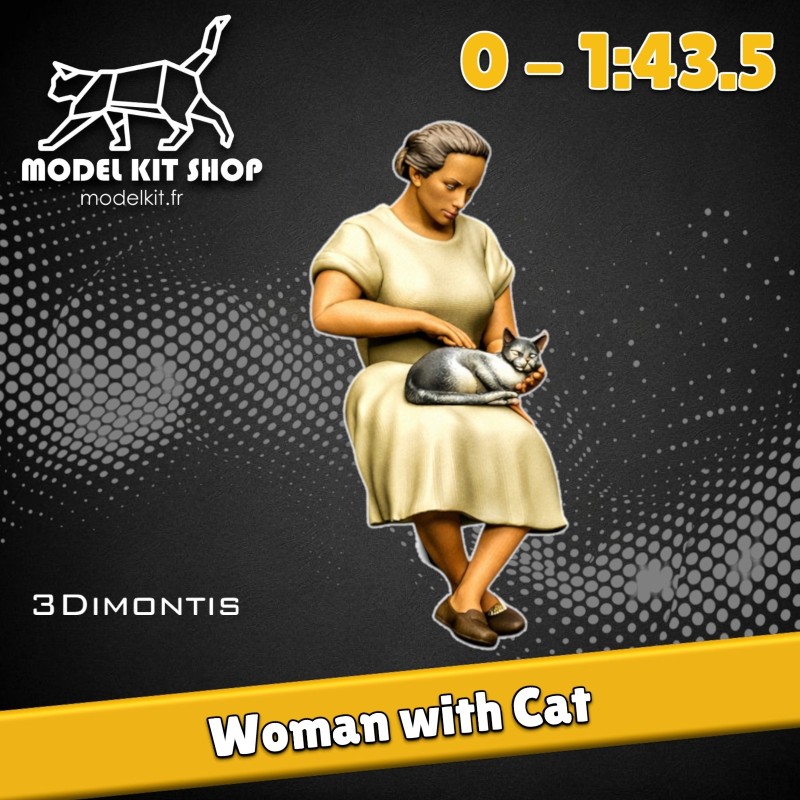 0 (1:43.5) - Femme avec un chat - Modelkit.fr
