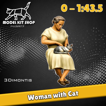 0 (1:43.5) - Femme avec un chat - Modelkit.fr