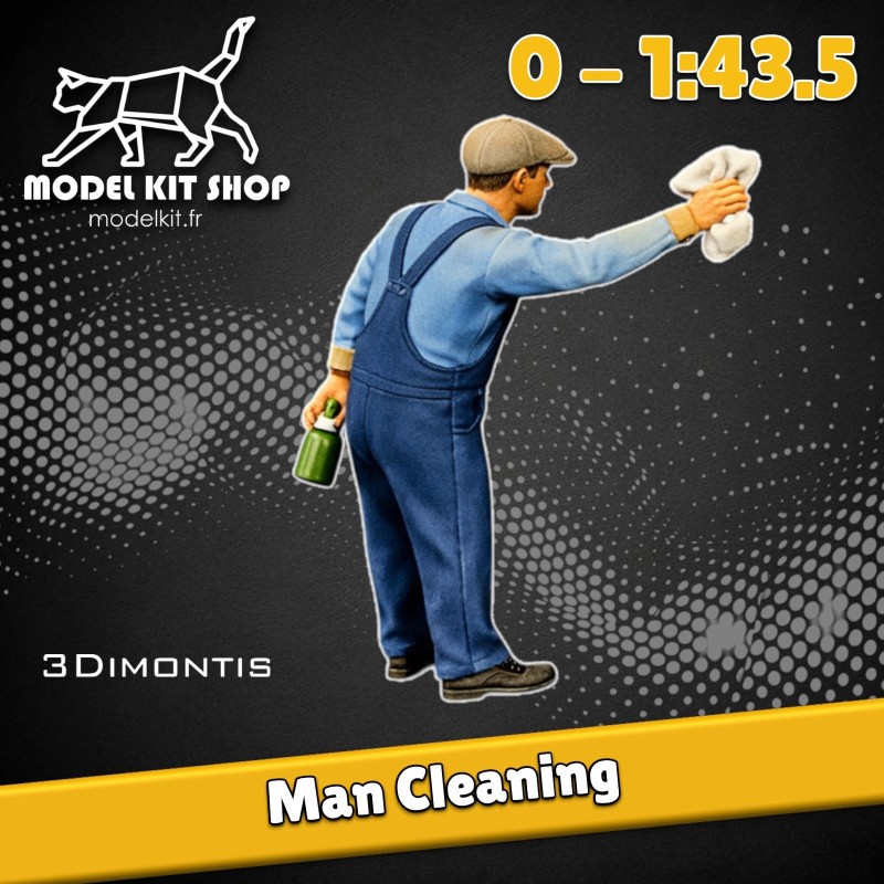 0 (1:43.5) - Homme netoyant - Modelkit.fr