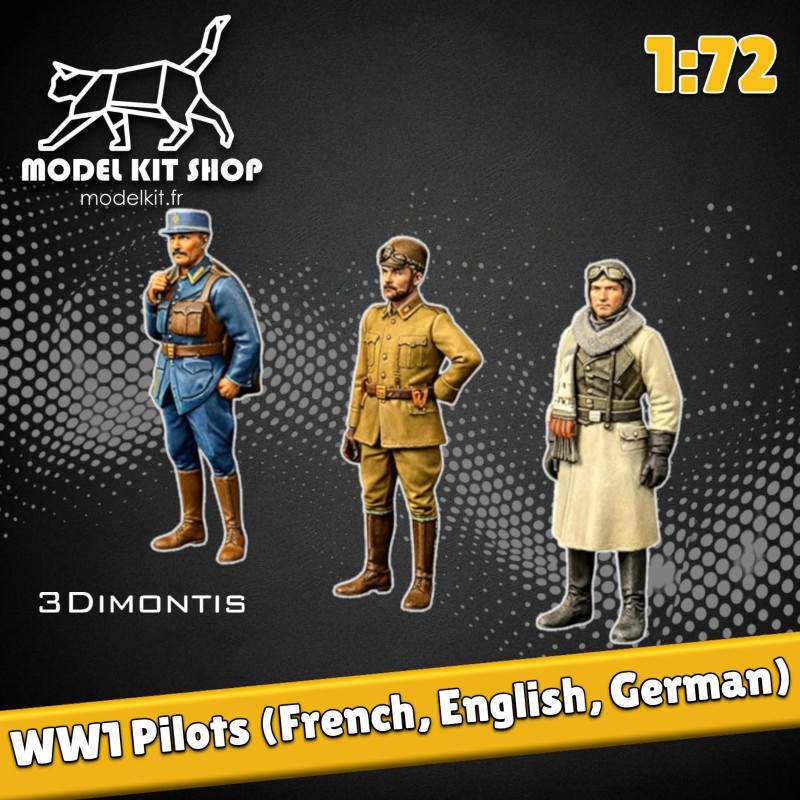 1:72 – Piloten des 1. Weltkriegs (Französisch, Englisch