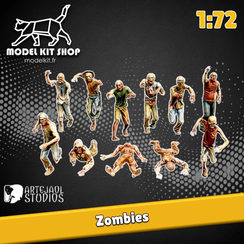 1:72 - Zombies - Modelkit.fr