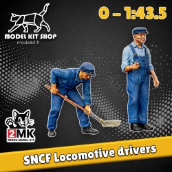 0 (1:43.5) - Conducteurs locomotive SNCF - Modelkit.fr