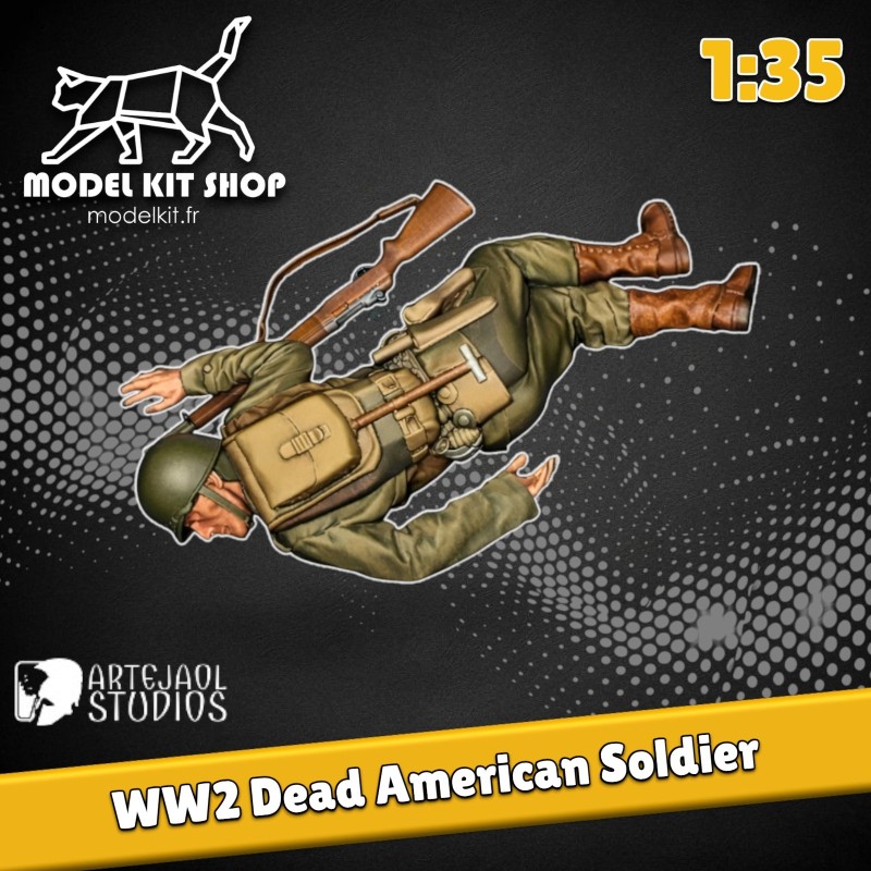 1:35 - WW2 Soldat américain mort - Modelkit.fr