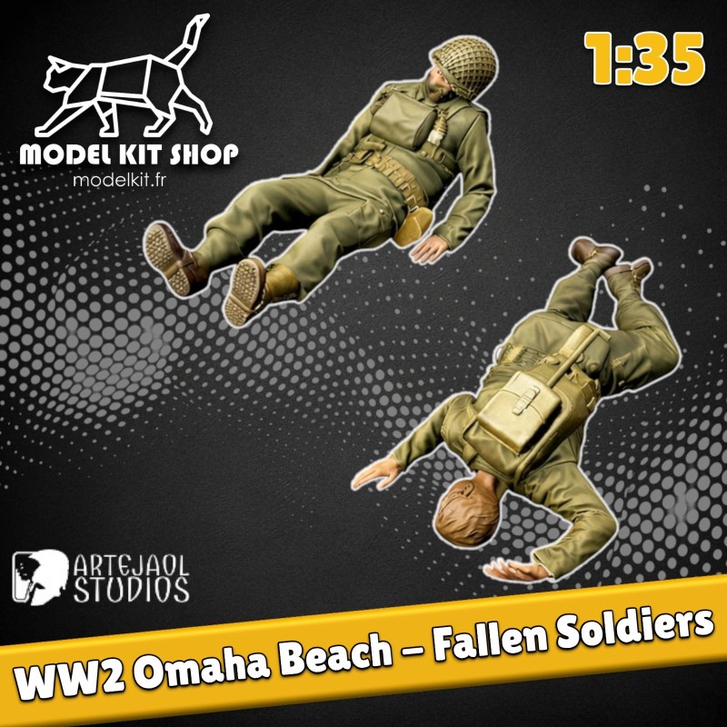 1:35 - WW2 Omaha Beach - Soldaten gefallen in Kampf