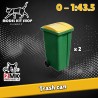 0 (1:43,5) - Poubelles (x 2) - Modelkit.fr