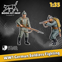 1:35 - WW1 German soldiers fighting