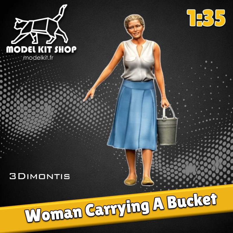 1:35 - Femme portant un seau - Modelkit.fr