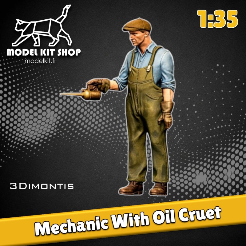 1:35 - Mechanic with oil burette