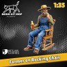1:35 - Fermier sur un rocking chair - Modelkit.fr