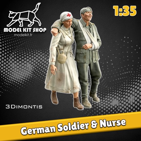 1:35 - WW2 German soldier and nurse