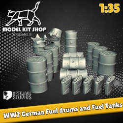 1:35 - WW2 Barrils et Jerrycans allemand - Modelkit.fr