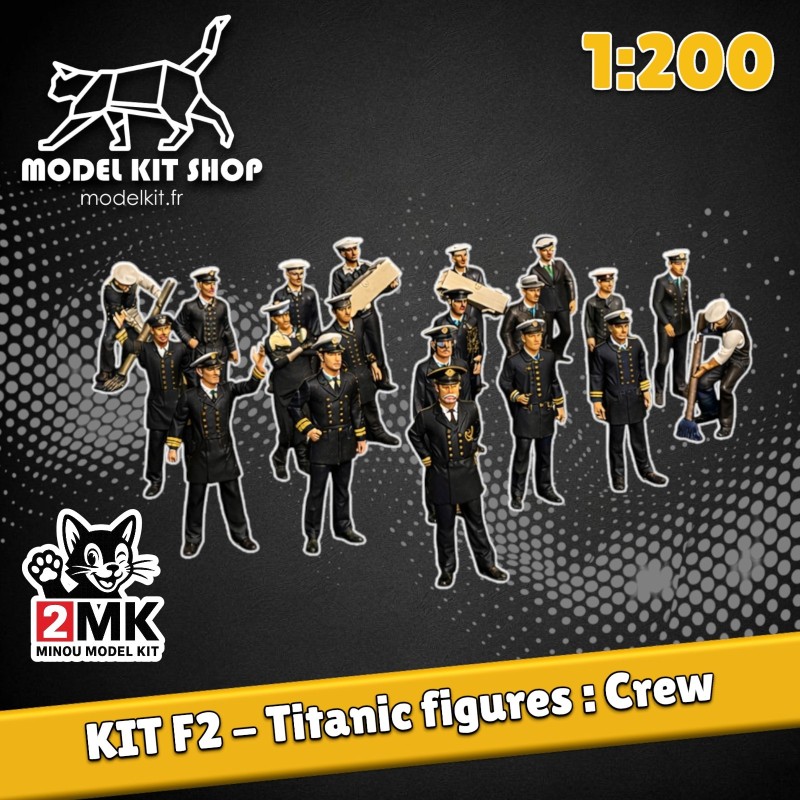 KIT F2 - Titanic Figura 2: Comandante y tripulación
