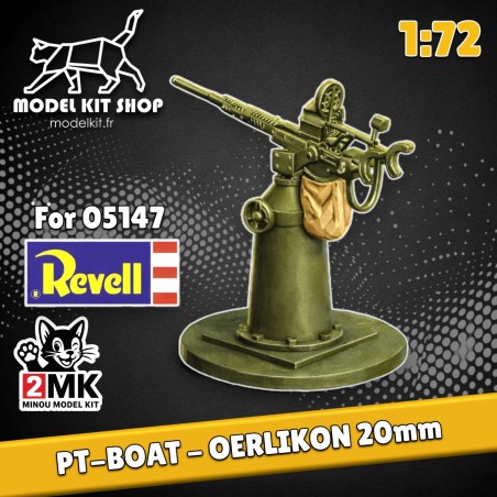 1:72 - WW2 PT-BOAT Oerlikon Cannon 20mm (Revell 05147) -