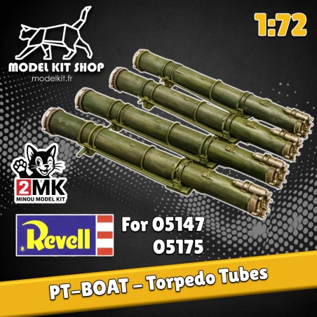 1:72 - WW2 PT-BOAT Tubes lance torpedo (Revell 05147/05175)
