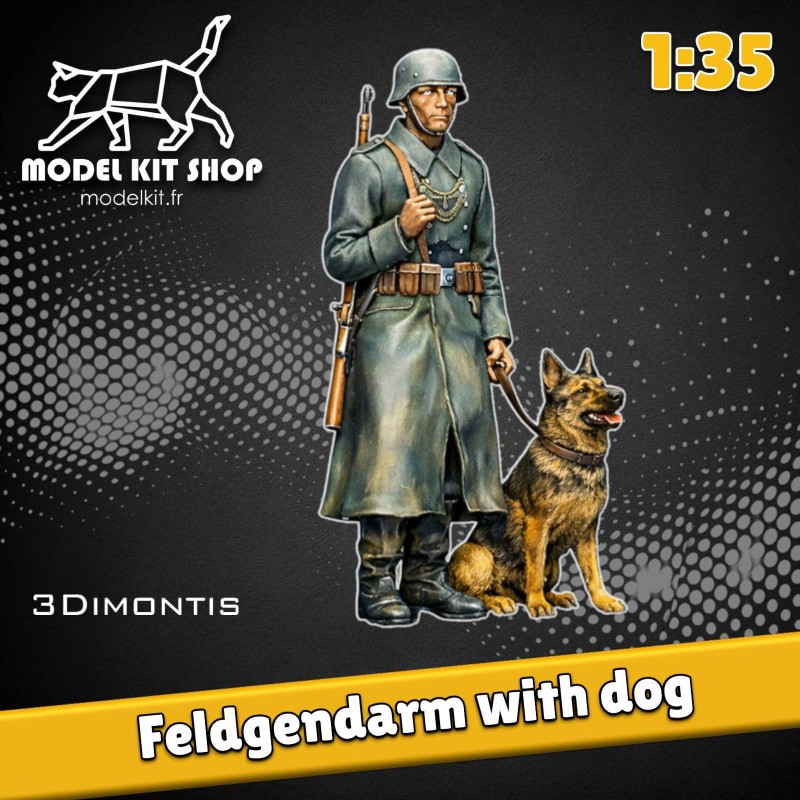 1:35 - WW2 Feldgendarme mit seinem Hund