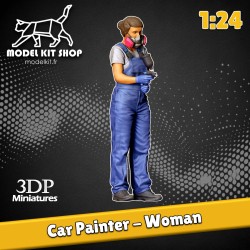 1:24 - Peintre Automobile - Femme - Modelkit.fr