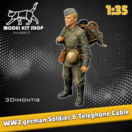 1:35 - WW2 tedesco privato e telefono Cavo