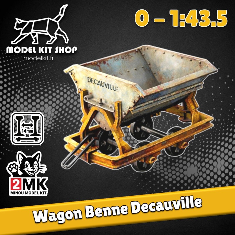 0 (1:43.5) - Wagonnet Benne "Decauville" - Modelkit.fr