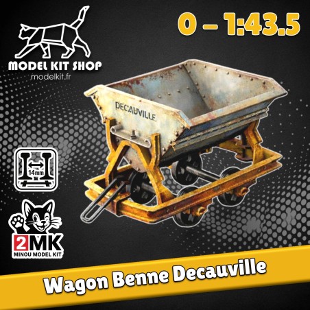0 (1:43.5) - Wagonnet Benne "Decauville" - Modelkit.fr